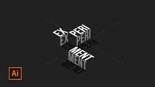 Isometric Text Effect | Adobe Illustrator Tutorial