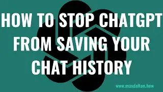 How to Stop ChatGPT from Saving Your Chat History