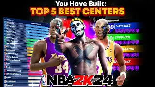 TOP 5 BEST CENTER BUILDS IN NBA 2K24🔥🔥🔥MOST OVERPOWERED BEST BUILDS!!