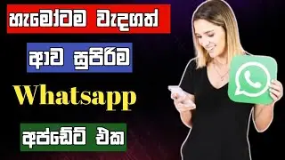 Whatsapp New Update 2024 Sinhala | whatsapp hd quality photo video send wihout quality loss sinhala