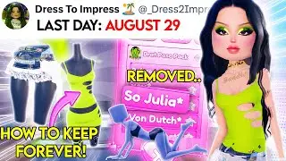 💢Don’t FORGET to do THIS BEFORE BRAT update ENDS | Dress To Impress Roblox