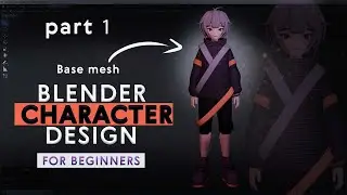 Blender character modeling tutorial for beginners / Part 1