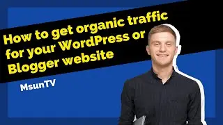 How to get organic traffic for your WordPress or Blogger website