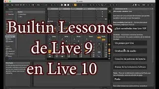 Ableton Live 10 Builtin Lessons - Como recuperar las Builtin Lessons de Live 9 en Live 10