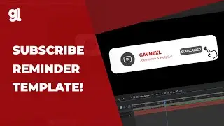 YouTube Subscribe Reminder Animation Template 2020!