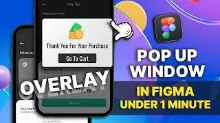 POP UP OVERLAY in Figma Just in 1 minute | Figma Tutorial Overlay | (2023)  