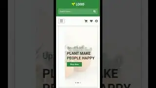 Responsive Plants Shop Website | #shorts