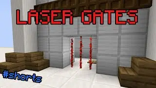 Simple Accurate Laser Gates in Minecraft (Only 3 Commands needed!) #shorts