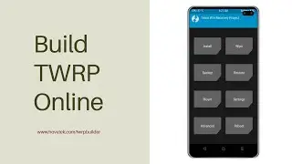 Build TWRP Online...for free