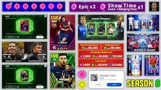 Finnally Season 8 Is Here🔥 New Nominating Contract, Free Epic & Free Coins Campaign | eFootball 2024