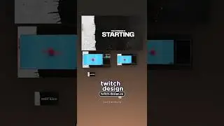 Animated Black & White Twitch Screen Overlays for Streamers  #twitch #streamer #shorts