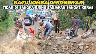 Batu Jomba Hari Ini || Tanjakan Batu Jomba Di Bongkar #batujomba #batujombadiperbaiki