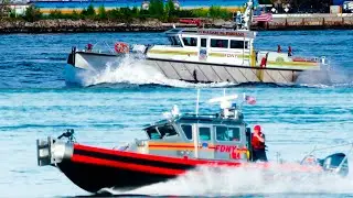 FDNY FIREBOATS RACE TO BOAT SINKING in Hell's Gate [ Manhattan 10-46 Box 1190 ]