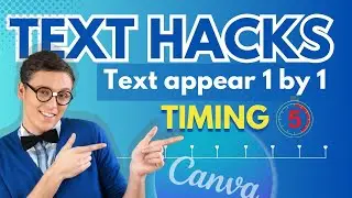 CANVA ANIMATION: How to Make Text Appear One by One & Time Control it!