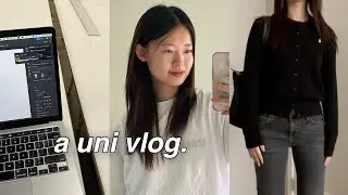 an introvert's first week back at school | apartment meals, cutting bangs, school outfits