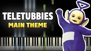 Teletubbies - Main Theme Intro Piano Tutorial (Sheet Music + midi)