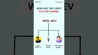 3 best YouTube channel for webdevelopers and more 