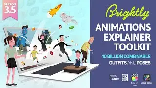 [DP669] Brightly | Animations Explainer Toolkit V3.5 - Final Cut Pro X & Apple Motion - Promo