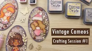 Vintage Mixed Media Cameo Canvas: Crafting Session 1