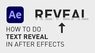 How to do text reveal in After Effects