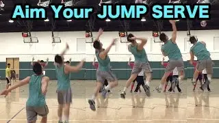 How to AIM your JUMP SERVE - How to SERVE a Volleyball Tutorial