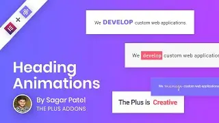 Animated Text | Heading Animation | Typing Text Widget in Elementor - The Plus Addons for Elementor