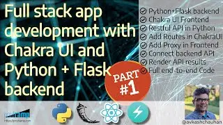 Combine React based Chakra UI with Python Flask web server (Part 1/3)