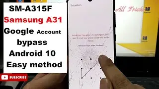 Samsung A31 Sm-A315 Google Account bypass Android 10