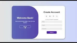 Complete Login SignUp Page Design Using HTML CSS and JavaScript