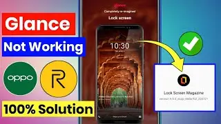 glance not working realme & oppo // lock screen wallpaper not working realme, oppo | glance not