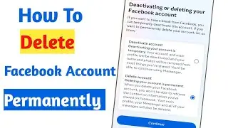 How to Delete Facebook Account | Delete Fb Account Permanently | Fb id Delete 2024