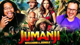 JUMANJI: WELCOME TO THE JUNGLE (2017) MOVIE REACTION!! FIRST TIME WATCHING!! Dwayne Johnson | Review