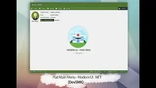 Flat Main Menu - Modern UI (VB.Net ) - Visual Studio