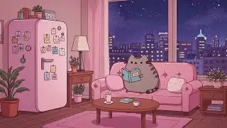 Pusheen’s Pink Room Sessions 📚✨ Relaxing Lofi for Study Time 🎀 Relax & Focus with Lofi Beats