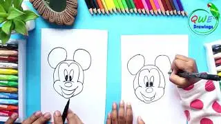 Micky Mouse Drawing ✅ How to Draw Mickey Mouse Easy