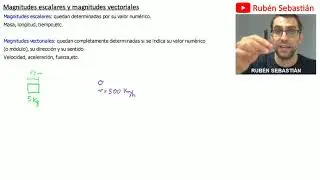 MAGNITUDES ESCALARES y MAGNITUDES VECTORIALES. Explicación fácil con ejemplos.