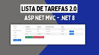 Projeto Completo - Lista de tarefas com filtros - ASP .NET MVC - .NET 8