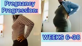 Pregnancy Belly Progression: *Weeks 6-38 | Baby #4 | Pregnancy Time Lapse Transformation 🤰🏿