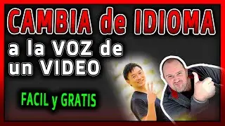 Como cambiar el IDIOMA de una VOZ ⭐ en un VIDEO Gratis - 2024