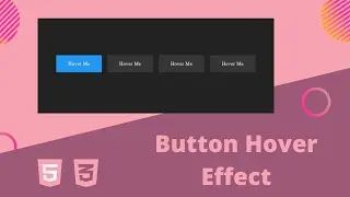 Buttons With Awesome Hover Effects Using Only HTML & CSS