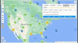 geemap new feature - Creating points (FeatureCollection and MarkerCulster) from CSV without coding