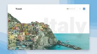 Web Design Speed Art - Travel Website (Photoshop/ Xd)