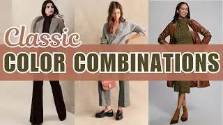 Classic Color Combinations For Fall 2023 Outfits / Fall Color Trends You Will LOVE!