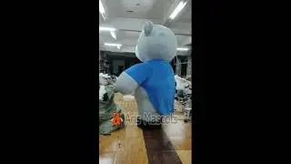 Couple Bear Inflated Suit for Wedding Giant Adult Inflatable Costume