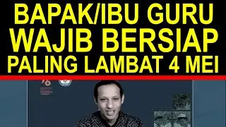 Bapak dan ibu guru TK,SD,SMP,SMA,SMK Wajib bersiap paling lambat 4 mei 2023