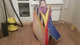 Как сложить детскую палатку
