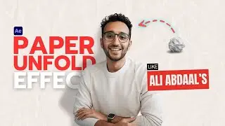 Paper Unfold Effect in After Effects | Edit like Ali Abdaal | After Effects Tutorial