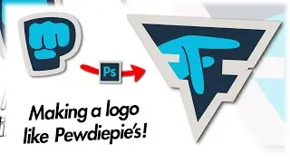 How to make a logo like PEWDIEPIE - in Photoshop @Griffin_GFX