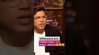 Mohit Tyagi Said about Competishun v/s other EdTech🤩In shark tank India 