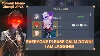 Zhongli JP VA Tomoaki Maeno Co-Op Gameplay Experience | Genshin Impact [ENG Sub]